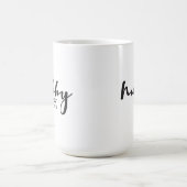 Mug Magique Année d'établissement Personnalisé Hubby script mo (Centre)