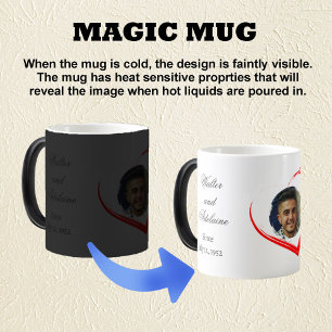 Mug Magique Anniversaire de mariage avec photos et date
