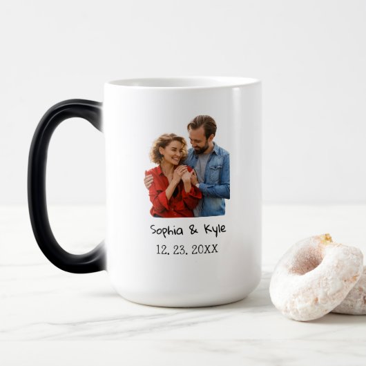 Mug Magique Anniversaire moderne Photo Anniversaire pour un no (Avec donut)