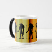 Mug Magique Anubis égyptien Dieu Silhouette (Devant gauche)