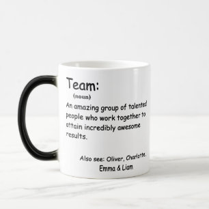 Mug Magique Appréciation des employés de la définition d'équip