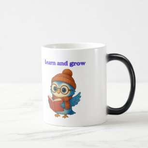 Mug Magique Apprendre et croître - Chouette mignonne avec livr