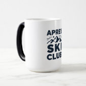 Mug Magique Apres Ski Club Mountain Logo - Custom Mens Winter  (Devant gauche)