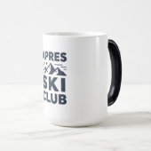 Mug Magique Apres Ski Club Mountain Logo - Custom Mens Winter  (Devant droit)