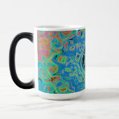 Mug Magique Aquarelle bleu Super Abstrait rétro liquide (Gauche)