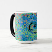 Mug Magique Aquarelle bleu Super Abstrait rétro liquide (Devant gauche)