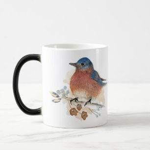 Mug Magique Aquarelle Bluebird couleur crayon de couleur Art