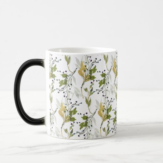 Mug Magique Aquarelle Floral Motif sans joint (Gauche)
