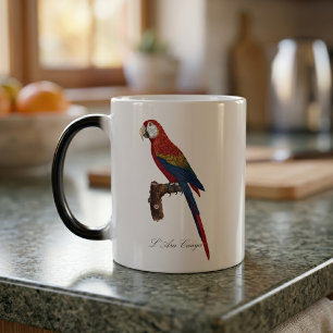 Mug Magique Ara rouge ou Ara macao, Ara macao