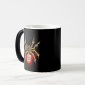 Mug Magique Araignée en vapeur noire (Devant gauche)