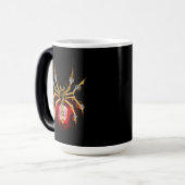 Mug Magique Araignée en vapeur noire (Devant gauche)