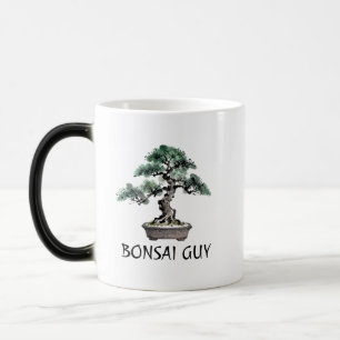 Mug Magique Arbre Bonsaï Art à l'encre Japonaise Sumi-E Person