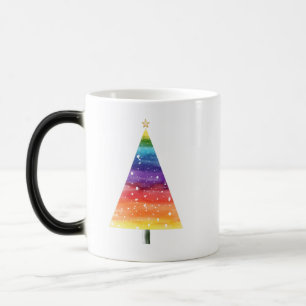 Mug Magique Arbre de Noël arc-en-ciel
