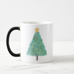 Mug Magique Arbre de Noël de la parties scintillant verte