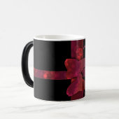 Mug Magique Arc rouge parties scintillant et étoiles sur noir (Devant gauche)