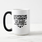 Mug Magique Architecture Étudiante Non Sommeil Non Argent Non  (Gauche)