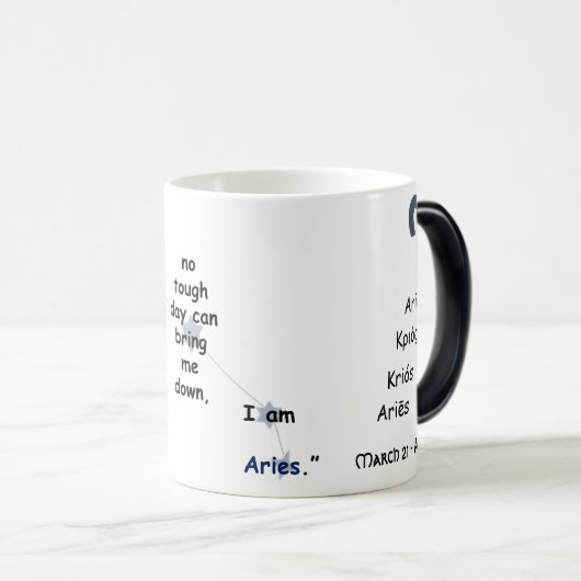 Mug Magique Aries Fun & Inspiration Design pour un usage quoti (Devant droit)
