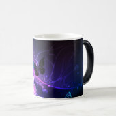 Mug Magique Arrière - plan aux papillons de nuit (Devant droit)