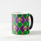 Mug Magique Arrière - plan de bijoux Mardi Gras (Devant droit)