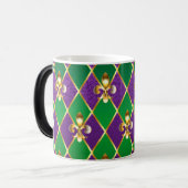 Mug Magique Arrière - plan de bijoux Mardi Gras (Devant gauche)