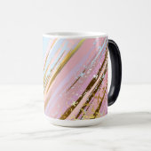 Mug Magique Arrière - plan rose texturé (Devant droit)