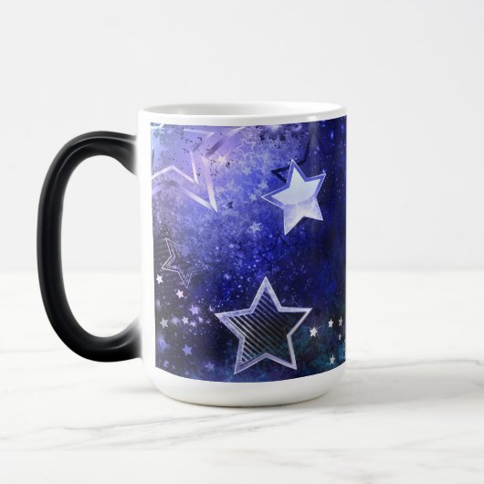 Mug Magique Arrière - plan spatial avec étoiles (Gauche)