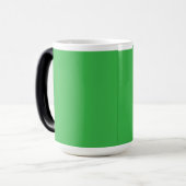 Mug Magique Arrière - plan vert et frontière blanche pour un â (Devant gauche)