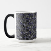 Mug Magique Arrosage sur métal gris bleu (Gauche)