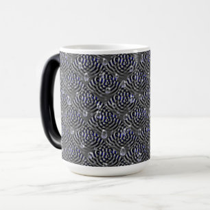 Mug Magique Arrosage sur métal gris bleu