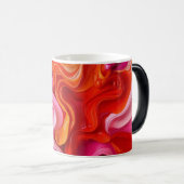 Mug Magique Art abstrait rouge (Devant droit)