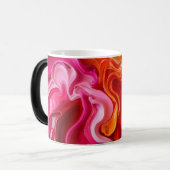Mug Magique Art abstrait rouge (Devant gauche)