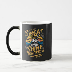 Mug Magique Art de motivation vintage pour l'entraînement du l