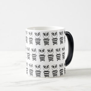 Mug Magique Art de panda noir et blanc ludique
