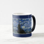 Mug Magique Art graphique et aquarelle Starry Night Van Gogh A (Devant droit)