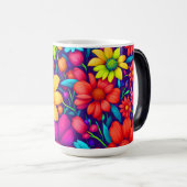 Mug Magique Art marguerite Abstrait n° 3 - (Devant droit)