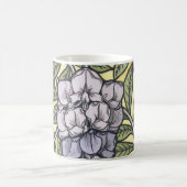 Mug Magique Art nouveau wisteria flower pattern   (Centre)