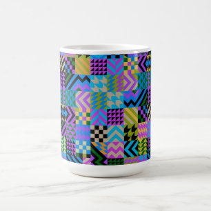 Mug Magique Art populaire tribal - Bleu