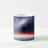 Mug Magique Astronaute Galaxie Terre Horizon l'espace (Centre)