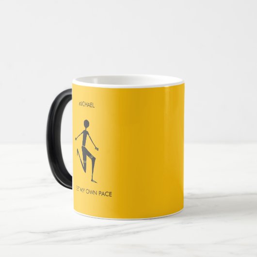 Mug Magique Athlète kenyan de Silhouette (Devant gauche)