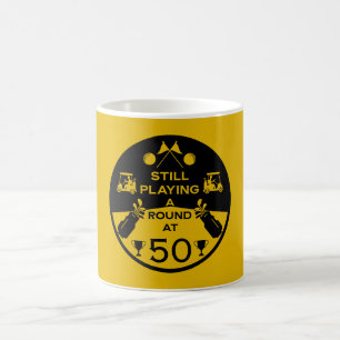 Mug Magique Au-Dessus De La Colline Golfeur D'Anniversaire