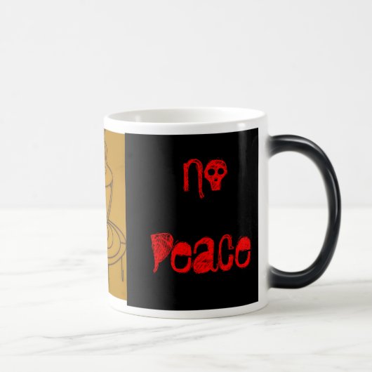 Mug Magique Aucun café aucune paix (Droite)