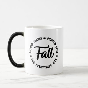 Mug Magique Automne - Feuilles d'automne - Épice Citrouille