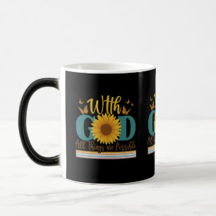 Mug Magique Avec Dieu toutes les choses sont possibles