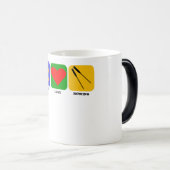 Mug Magique Aviron d'amour de paix (Devant droit)