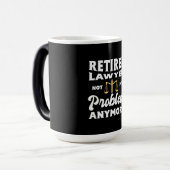 Mug Magique Avocat à la retraite non mon problème (Devant gauche)