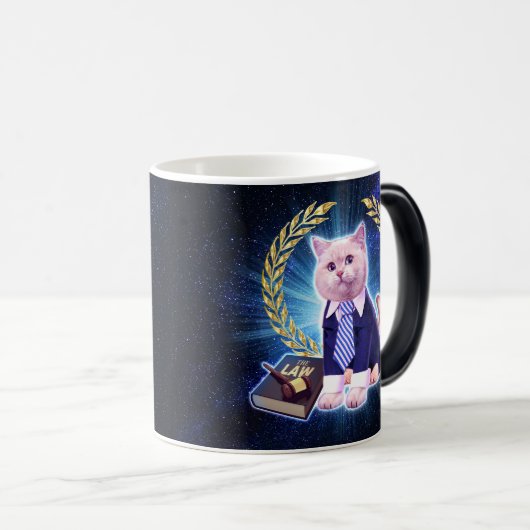 Mug Magique Avocat de chat dans l'espace (Devant droit)