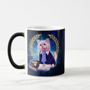 Mug Magique Avocat de chat dans l'espace