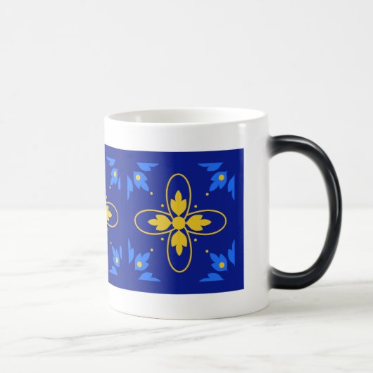 Mug Magique Azulejo Bleu et Jaune (Droite)