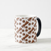 Mug Magique Baguettes de cannelle et anis étoilé. (Devant droit)