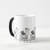 Mug Magique Baiser romantique : Une fille amoureuse (Devant gauche)